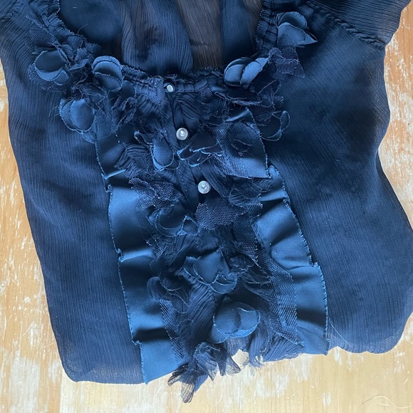 ABERCROMBIE & FITCH women’s short sleeve chemise blouse - Picture 1 of 7